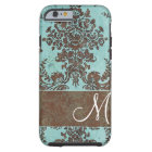 Vintage Damask Pattern with Monogram
