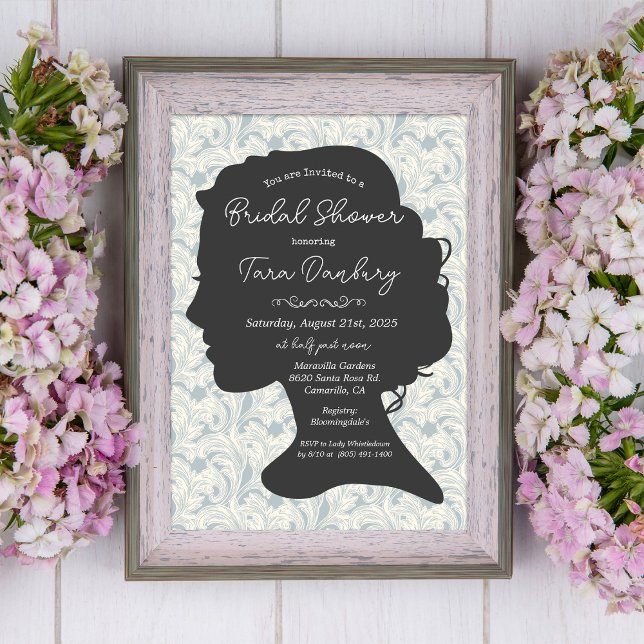 Vintage Damask Regency Era Bridal Shower   Invitation (Creator Uploaded)