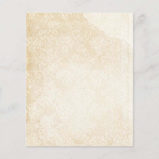 Vintage Damask Scrapbook Paper (Front)