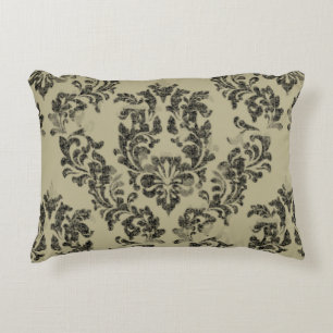 Vintage damask seamless pattern decorative cushion