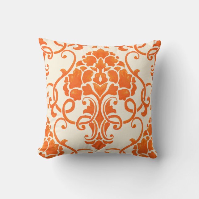 vintage damask seamless pattern element. Elegant l Cushion (Front)