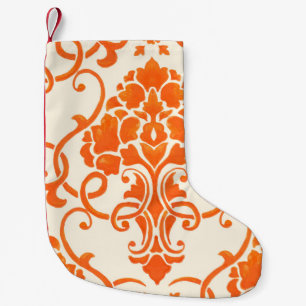 vintage damask seamless pattern element. Elegant l Small Christmas Stocking