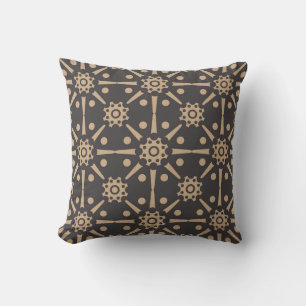 Vintage damask seamless retro pattern background r cushion