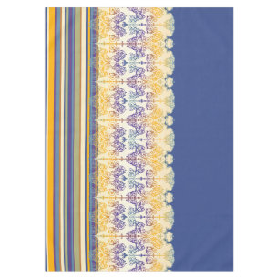 Vintage Damask Stripes coloured II + your idea Tablecloth