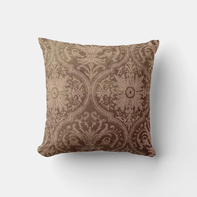 Vintage Damask Style Cushion (Front)