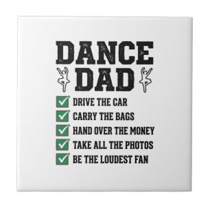 Vintage Dance Dad Checklist Shirt Design_1 Tile