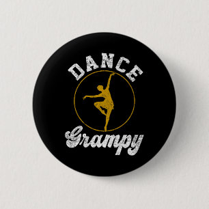Vintage Dance Grampy Dance Lover Fathers Day Premi 6 Cm Round Badge