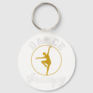 Vintage Dance Grampy Dance Lover Fathers Day Premi Key Ring