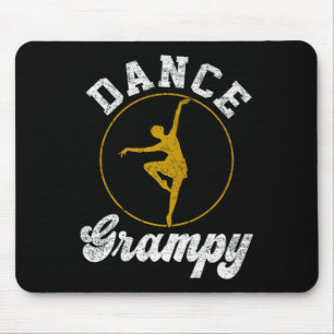 Vintage Dance Grampy Dance Lover Fathers Day Premi Mouse Pad