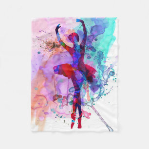 Vintage Dance Owner Gift   Cute Birthday Fleece Blanket