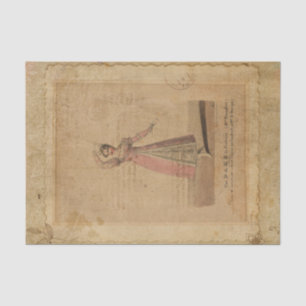 Vintage Dancer Collage Tissue Paper