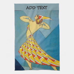 Vintage Dancer Tea Towel