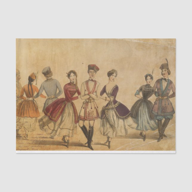 Vintage Dancer Tissue Paper (Front)
