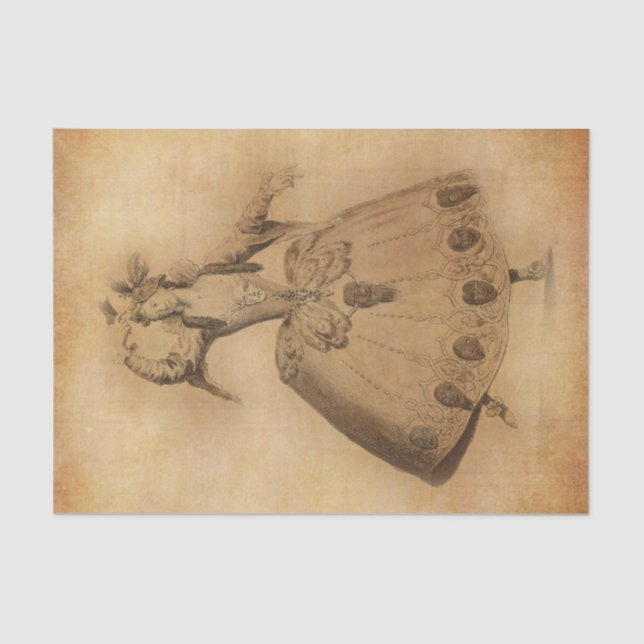 Vintage Dancer Tissue Paper (Front)