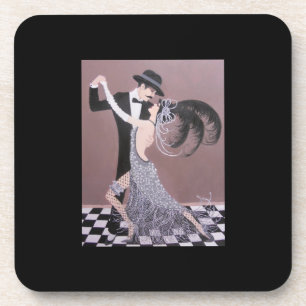 Vintage Dancers/hard plastic coasters