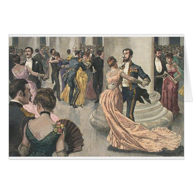 Vintage - Dancing at the Christmas Ball, (Front Horizontal)