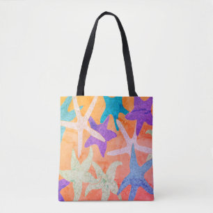 Vintage Dancing Starfish Tote Bag