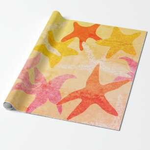 Vintage Dancing Starfish Wrapping Paper