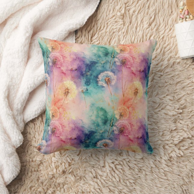 Vintage Dandelion Abstract Pattern (5) Cushion (Blanket)