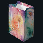 Vintage Dandelion Abstract Pattern (5) Medium Gift Bag<br><div class="desc">Vintage dandelion abstract pattern gift bag featuring delicate seed heads layered over rich teal,  pink,  and muted purple watercolor textures. Dreamy and artistic with an ethereal mixed-media aesthetic,  this seamless design is ideal for botanical art lovers,  boho style fans,  nature enthusiasts,  and vintage-inspired decor admirers.</div>