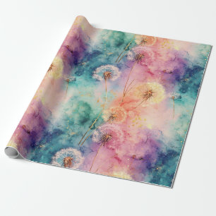 Vintage Dandelion Abstract Pattern (5) Wrapping Paper