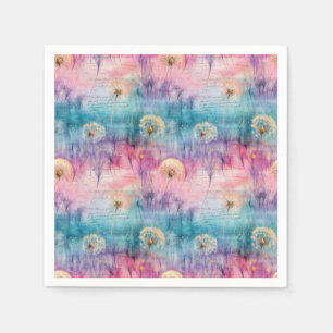Vintage Dandelion Abstract Pattern (6) Napkin
