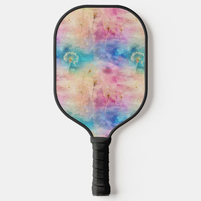 Vintage Dandelion Abstract Pattern (7) Pickleball Paddle (Front)