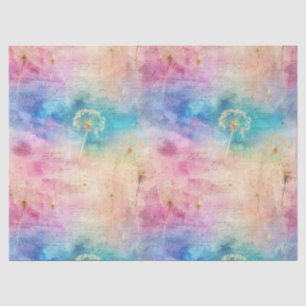 Vintage Dandelion Abstract Pattern (7) Tissue Paper
