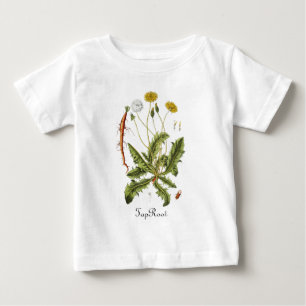 Vintage Dandelion Illustration Baby T-Shirt