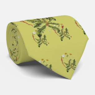 Vintage Dandelion Illustration Tie