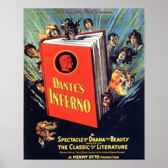 Vintage Dante's Inferno Cinema Poster (Front)