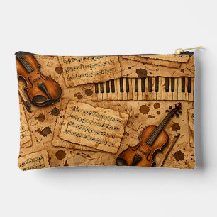 Vintage Dark Academia Aesthetic Patterns Accessory Pouch
