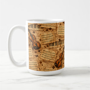 Vintage Dark Academia Aesthetic Patterns Coffee Mug