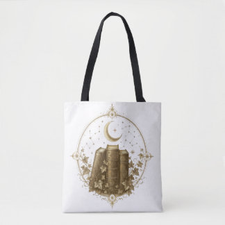 Vintage Dark Academia Books Tote Bags