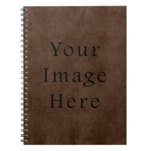 Vintage Dark Brown Espresso Parchment Paper Notebook