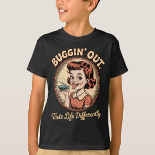 Vintage Dark Humour Bug Licker Retro Funny Saying T-Shirt