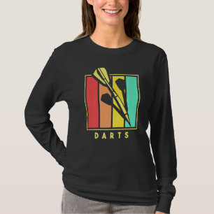 Vintage Darts Arrow Retro Dartboard Bullseye Pub S T-Shirt