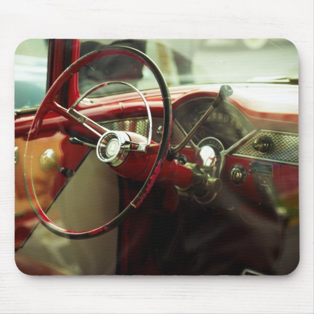 Vintage dashboard mouse pad (Front)
