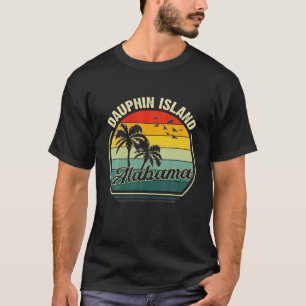 Vintage Dauphin Island Alabama Summer Vacation Sun T-Shirt