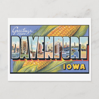 Vintage Davenport, Iowa Postcard