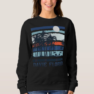 Vintage Davie Florida Summer 80s Beach Souvenirs Sweatshirt