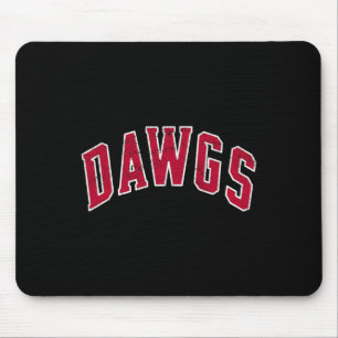 Vintage Dawgs Funny Bulldog School Spirit Back To Mouse Pad