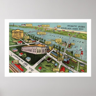 Vintage Daytona Beach 12x16 Poster Print