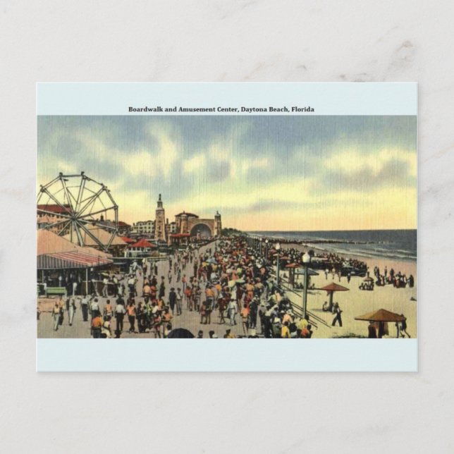 Vintage Daytona Beach Florida Postcard (Front)