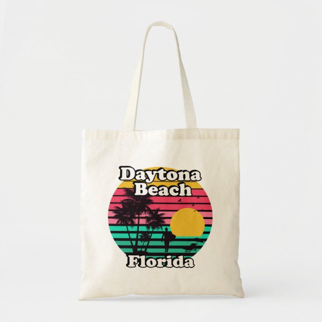 Vintage Daytona Beach Florida Tote Bag (Front)