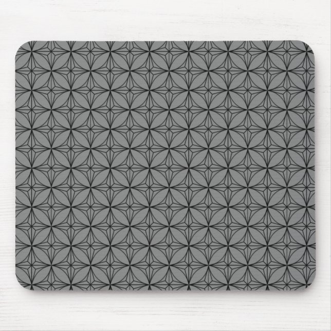 Vintage Dazzle Mousepad, Grey Mouse Pad (Front)