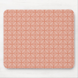 Vintage Dazzle Mousepad, Peach Mouse Pad