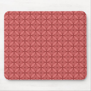Vintage Dazzle Mousepad, Red Mouse Pad
