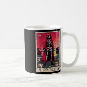 Vintage Deadlift Skeleton Halloween Gym Jokes Weig Coffee Mug