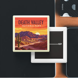 Vintage Death Valley National Park 15 Cm Square Badge